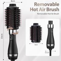 Hair comb with brush 2in1 preview 1