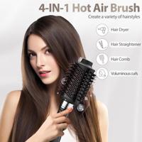 Hair comb with brush 2in1 preview 4