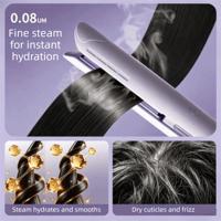 Steam hair straightener purple preview 1