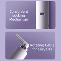 Steam hair straightener purple preview 3